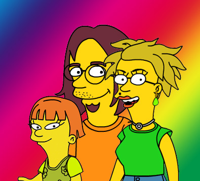 Familienbild a la Simpsons
